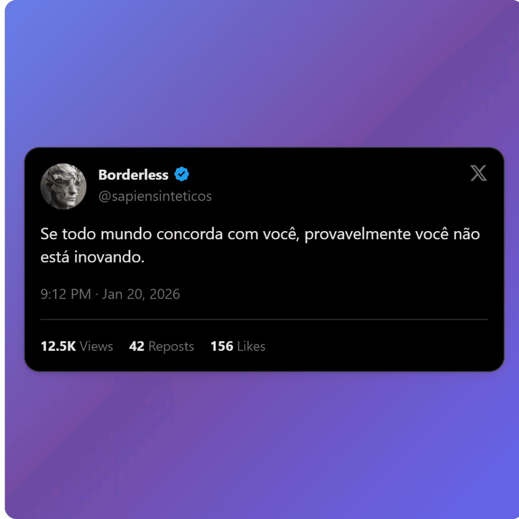 Mockup de post no Twitter/X